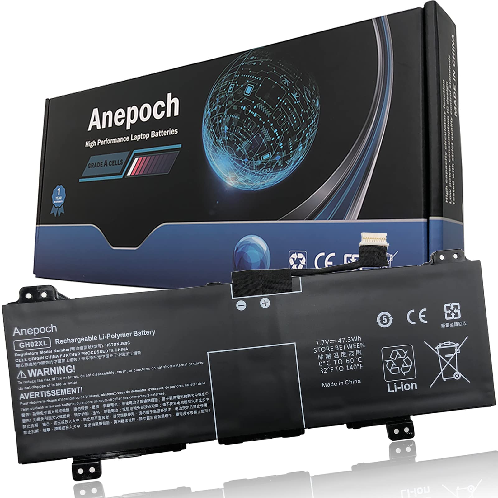 Amazon.com: Anepoch GH02XL Laptop Battery Replacement for HP